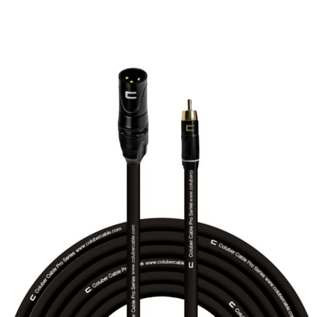 Coluber Cable Unbalanced XLR Cable Male to RCA Pro Audio Music Connector