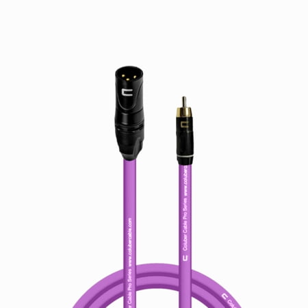 Coluber Cable Unbalanced XLR Cable Male to RCA Pro Audio Music Connector
