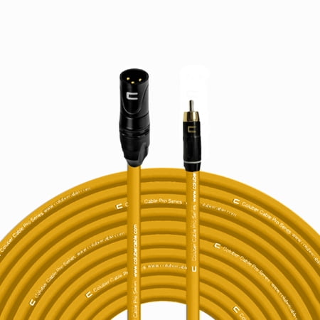 Coluber Cable Unbalanced XLR Cable Male to RCA Pro Audio Music Connector