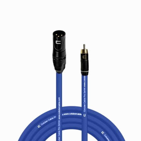 Coluber Cable Unbalanced XLR Cable Male to RCA Pro Audio Music Connector