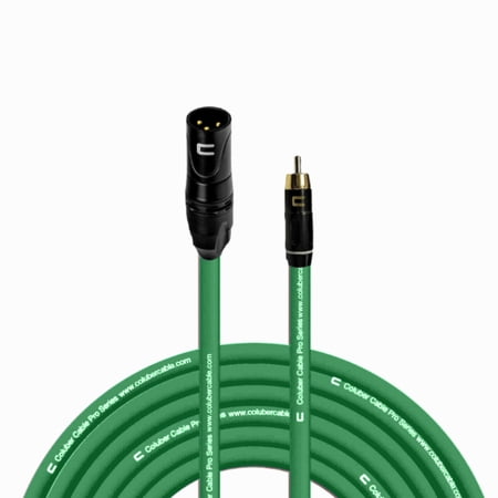 Coluber Cable Unbalanced XLR Cable Male to RCA Pro Audio Music Connector