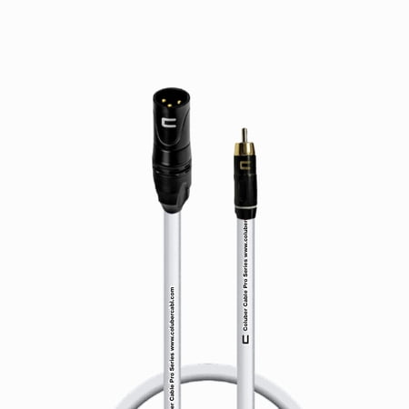 Coluber Cable Unbalanced XLR Cable Male to RCA Pro Audio Music Connector