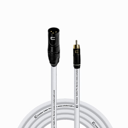 Coluber Cable Unbalanced XLR Cable Male to RCA Pro Audio Music Connector