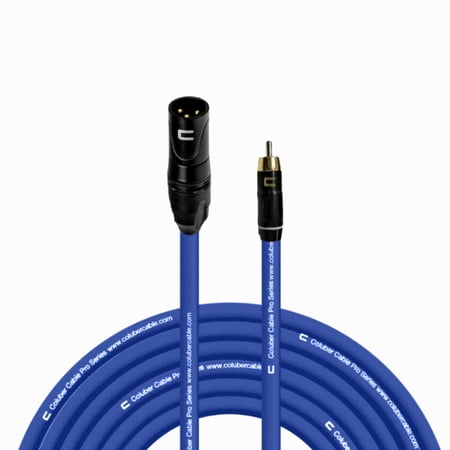 Coluber Cable Unbalanced XLR Cable Male to RCA Pro Audio Music Connector