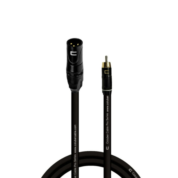 Coluber Cable Unbalanced XLR Cable Male to RCA Pro Audio Music Connector