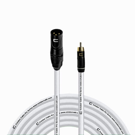 Coluber Cable Unbalanced XLR Cable Male to RCA Pro Audio Music Connector
