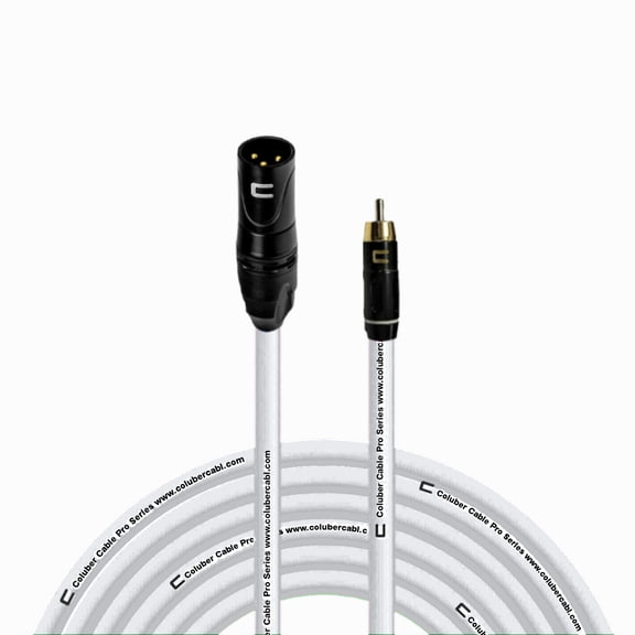 Coluber Cable Unbalanced XLR Cable Male to RCA Pro Audio Music Connector