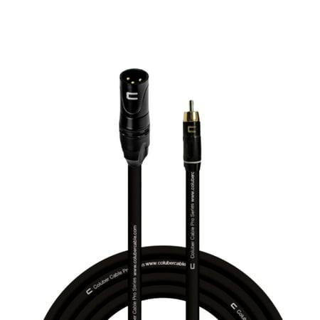 Coluber Cable Unbalanced XLR Cable Male to RCA Pro Audio Music Connector