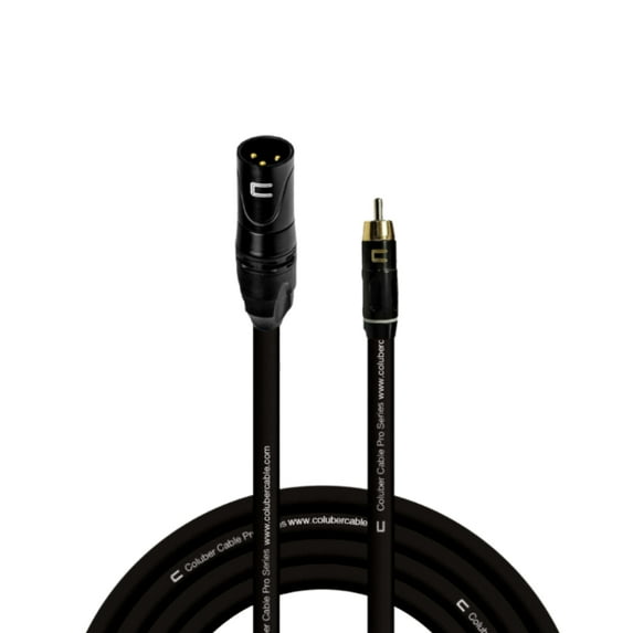 Coluber Cable Unbalanced XLR Cable Male to RCA Pro Audio Music Connector