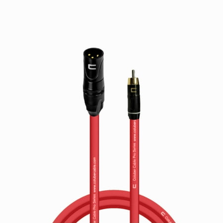 Coluber Cable Unbalanced XLR Cable Male to RCA Pro Audio Music Connector