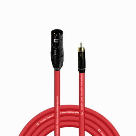 Coluber Cable Unbalanced XLR Cable Male to RCA Pro Audio Music Connector