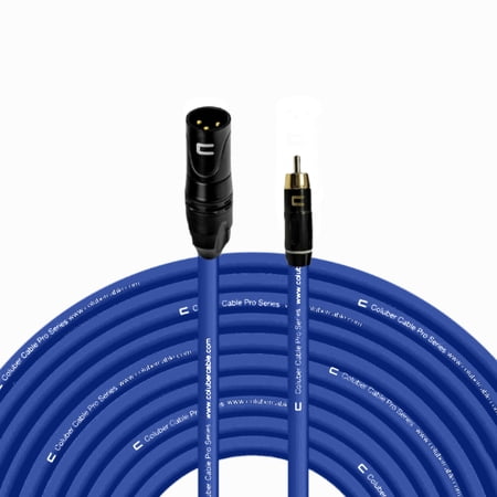 Coluber Cable Unbalanced XLR Cable Male to RCA Pro Audio Music Connector