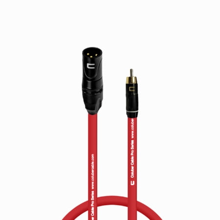 Coluber Cable Unbalanced XLR Cable Male to RCA Pro Audio Music Connector