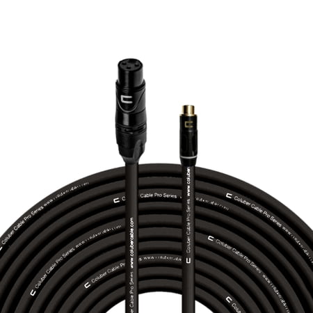 Coluber Cable Unbalanced XLR Female Cable to RCA Female Pro Audio Connector