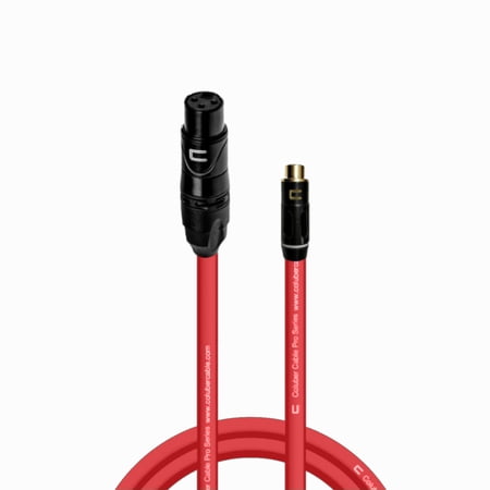 Coluber Cable Unbalanced XLR Female Cable to RCA Female Pro Audio Connector