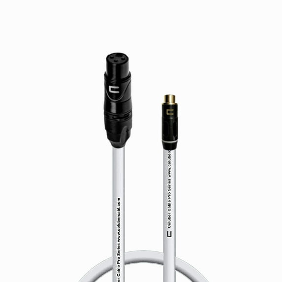Coluber Cable Unbalanced XLR Female Cable to RCA Female Pro Audio Connector