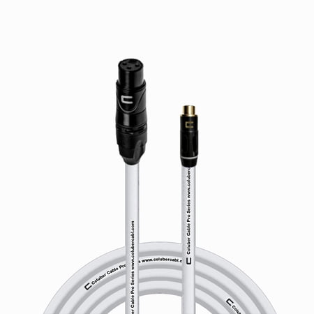 Coluber Cable Unbalanced XLR Female Cable to RCA Female Pro Audio Connector