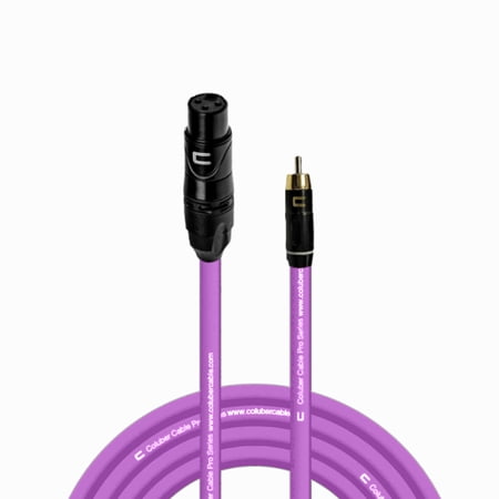 Coluber Cable Unbalanced XLR Female Cable to RCA Male - Pro 3-Pin Connector
