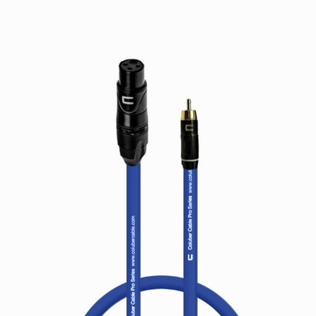 Coluber Cable Unbalanced XLR Female Cable to RCA Male - Pro 3-Pin Connector