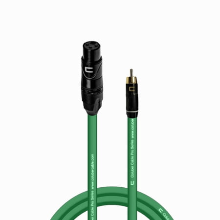 Coluber Cable Unbalanced XLR Female Cable to RCA Male - Pro 3-Pin Connector
