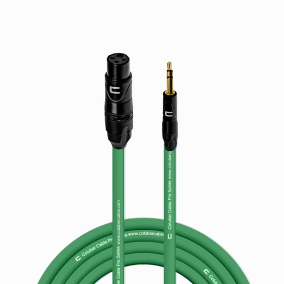 Coluber Cable Balanced XLR Female to 3.5 TRS Male - Audio Microphone Cable