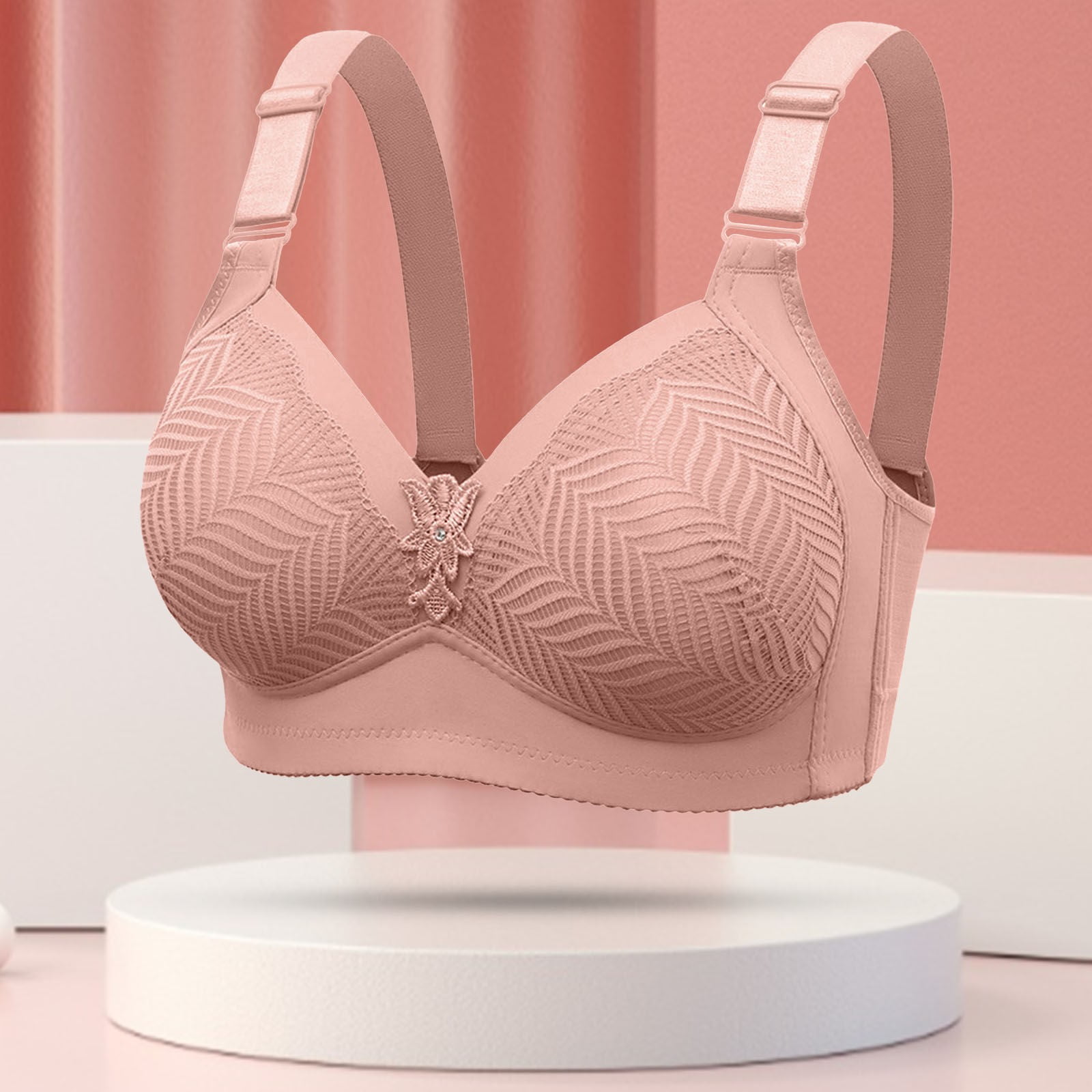 Coluckor Front Closure Back Smoothing Bra Deep Cup Bras Full Back Incorporated Coverage Hides
