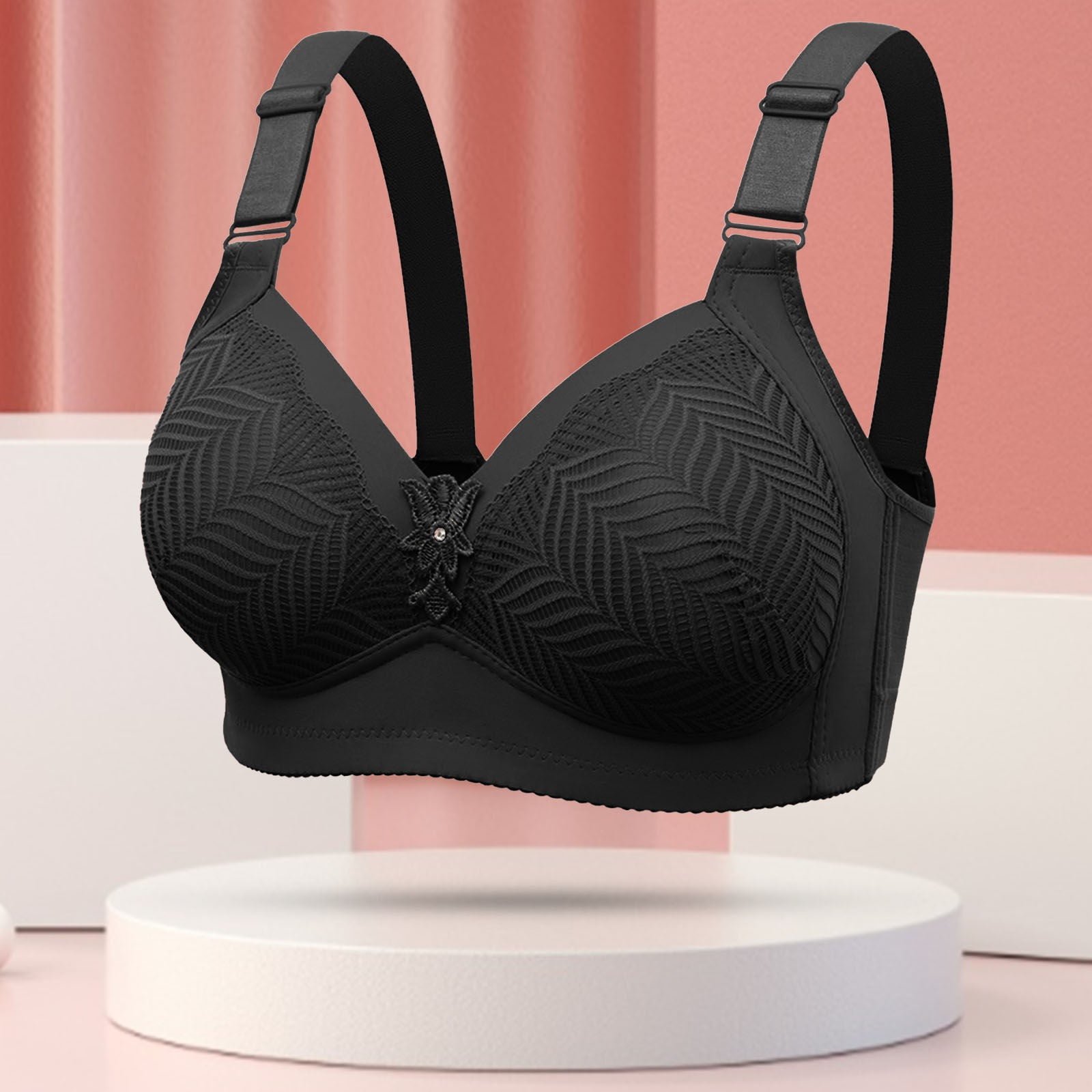 Coluckor Front Closure Back Smoothing Bra Deep Cup Bras Full Back Incorporated Coverage Hides