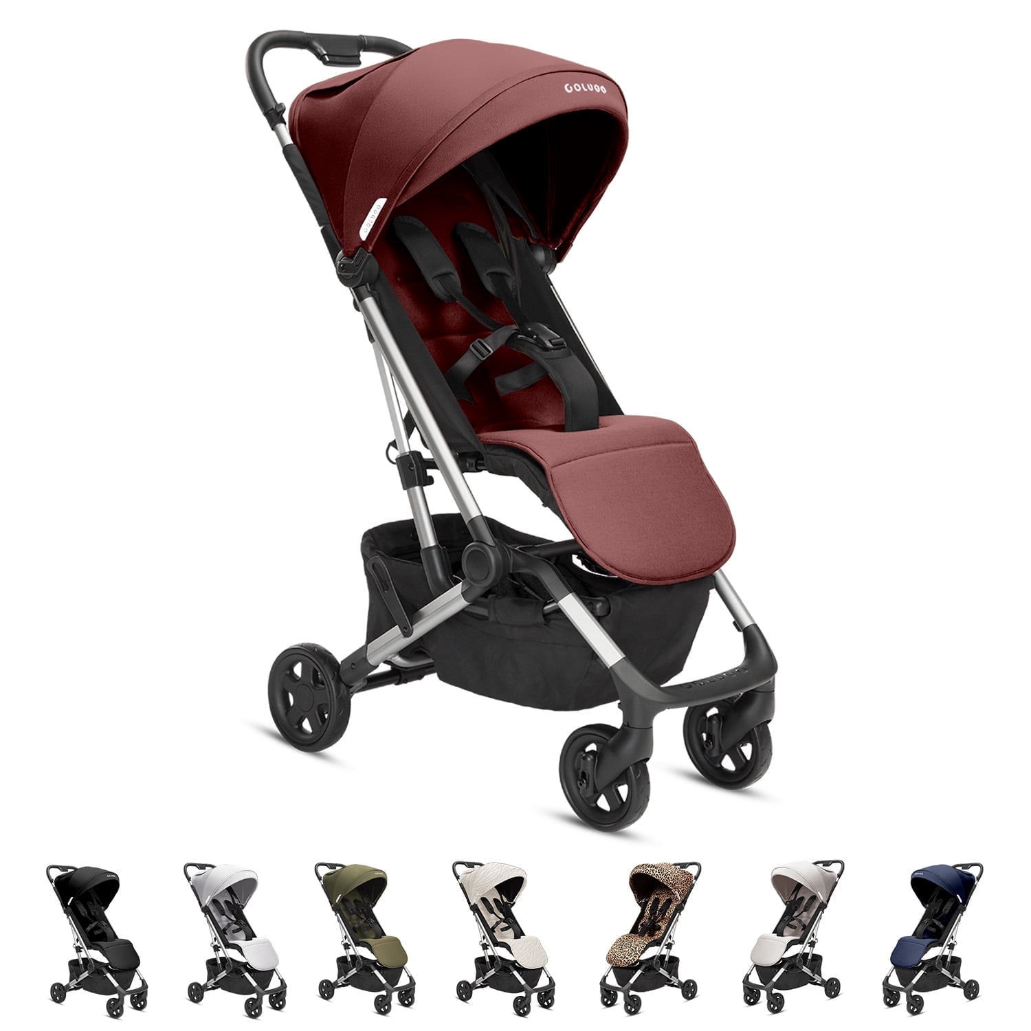 Colugo Compact Stroller Lightweight Single Hand Fold Recline Airplane Friendly for Toddlers Cocoa Walmart