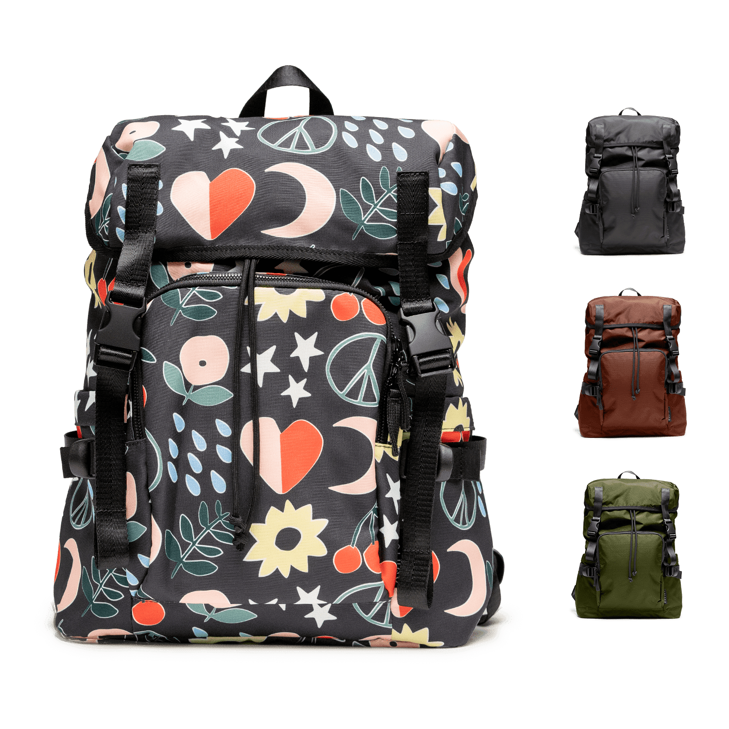 Colugo Parent Diaper Backpack, Park Icon