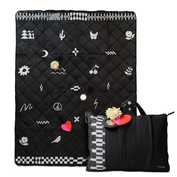 Colugo Park Playmat, Sensory Play Mat for Outdoors, Black