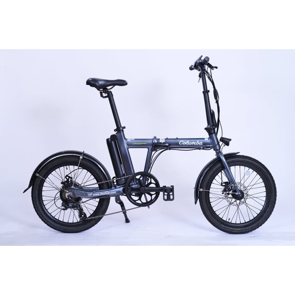 Columba Electric Folding Bike 20 Inch alloy frame 7 speed, 36V, 350W, Grey (FD20E)