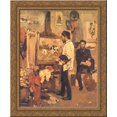 thumbnail image 1 of Columbano Bordalo Pinheiro in Atelier 24x20 Gold Ornate Wood Framed Canvas Art by Columbano Bordalo Pinheiro, 1 of 2