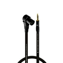 Columber Cable - Right Angle 3-Pin XLR Male to 3.5 TRS Male 3-Pin Connector