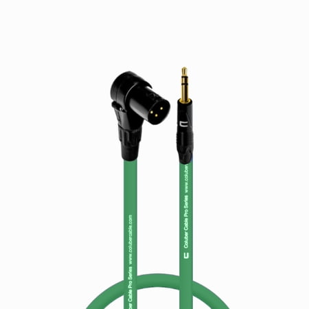 Columber Cable - Right Angle 3-Pin XLR Male to 3.5 TRS Male 3-Pin Connector