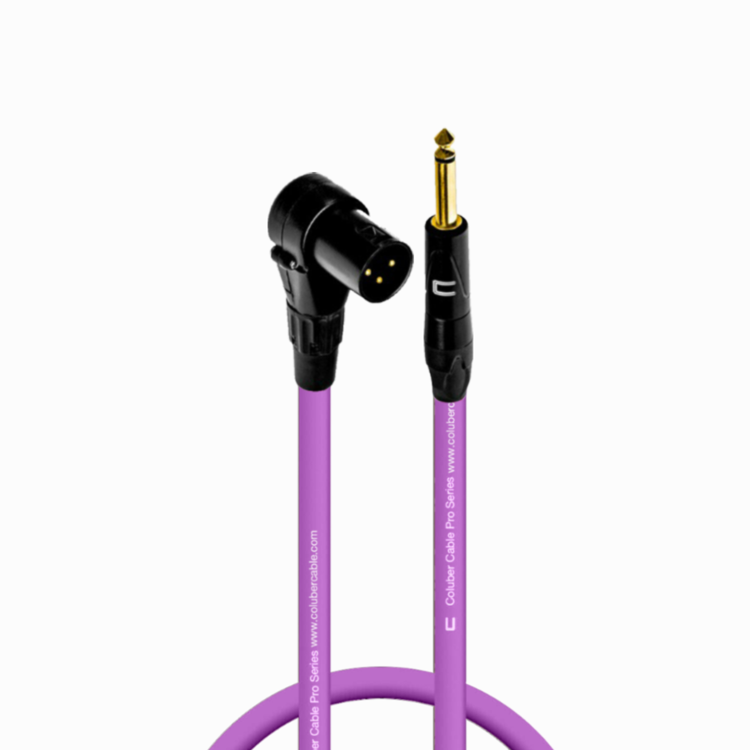 Columber Cable Right Angle XLR Male to 1/4