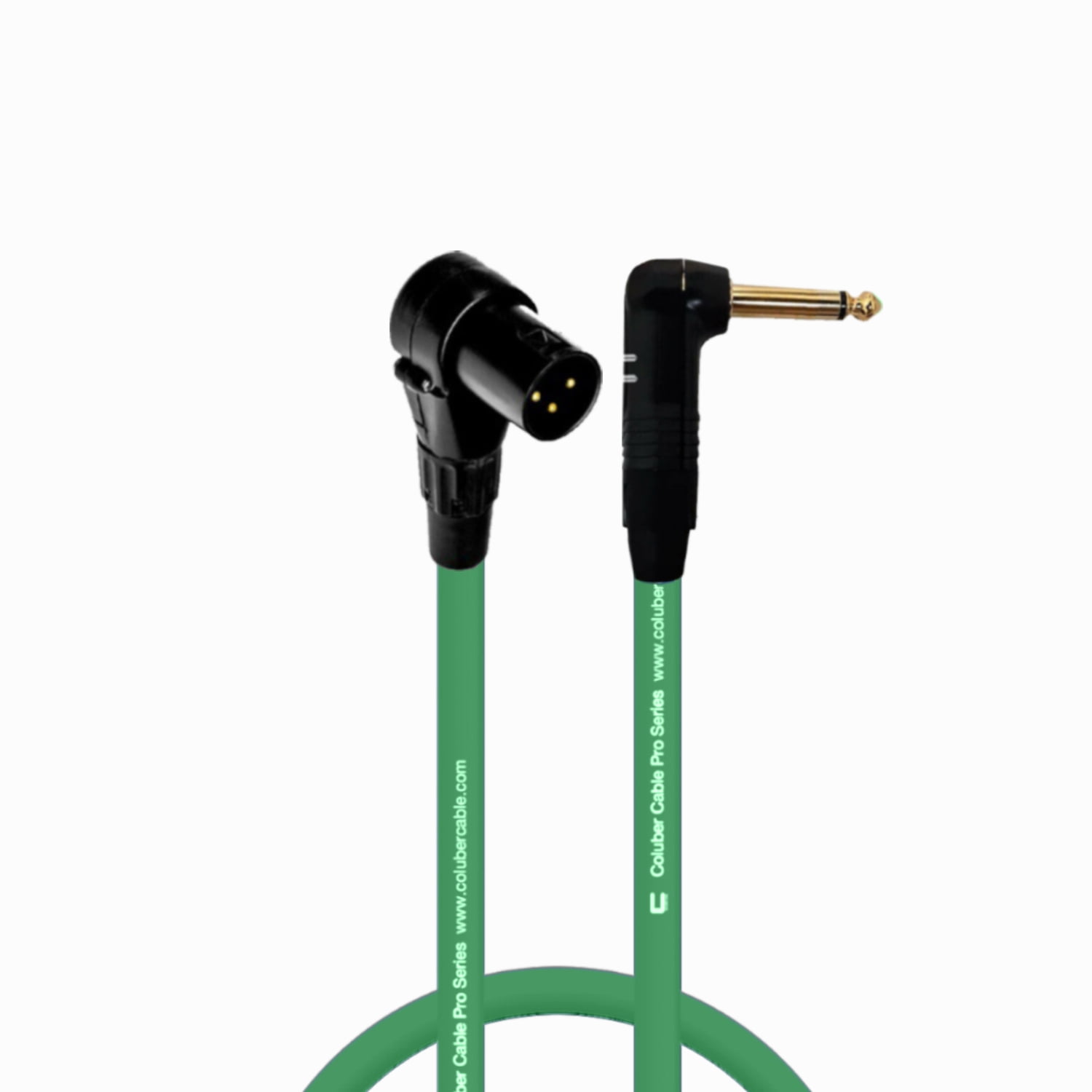 Columber Cable - Right Angle XLR Male to Right Angle 1/4