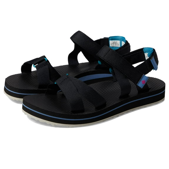 Columbia Alava Sandal (Womens, Black/Haute Pink, 12, Medium/B)