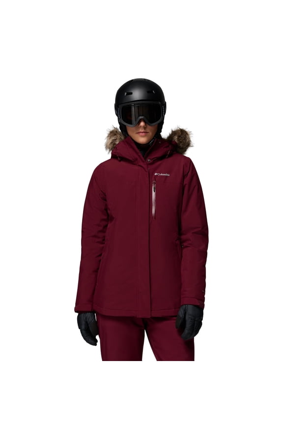 Ava Alpine II Insulated Skiing Jacket, Omni-Tech Waterproof, Omni-Heat Thermal Reflective Lining, Rich Wine, Large, 208583