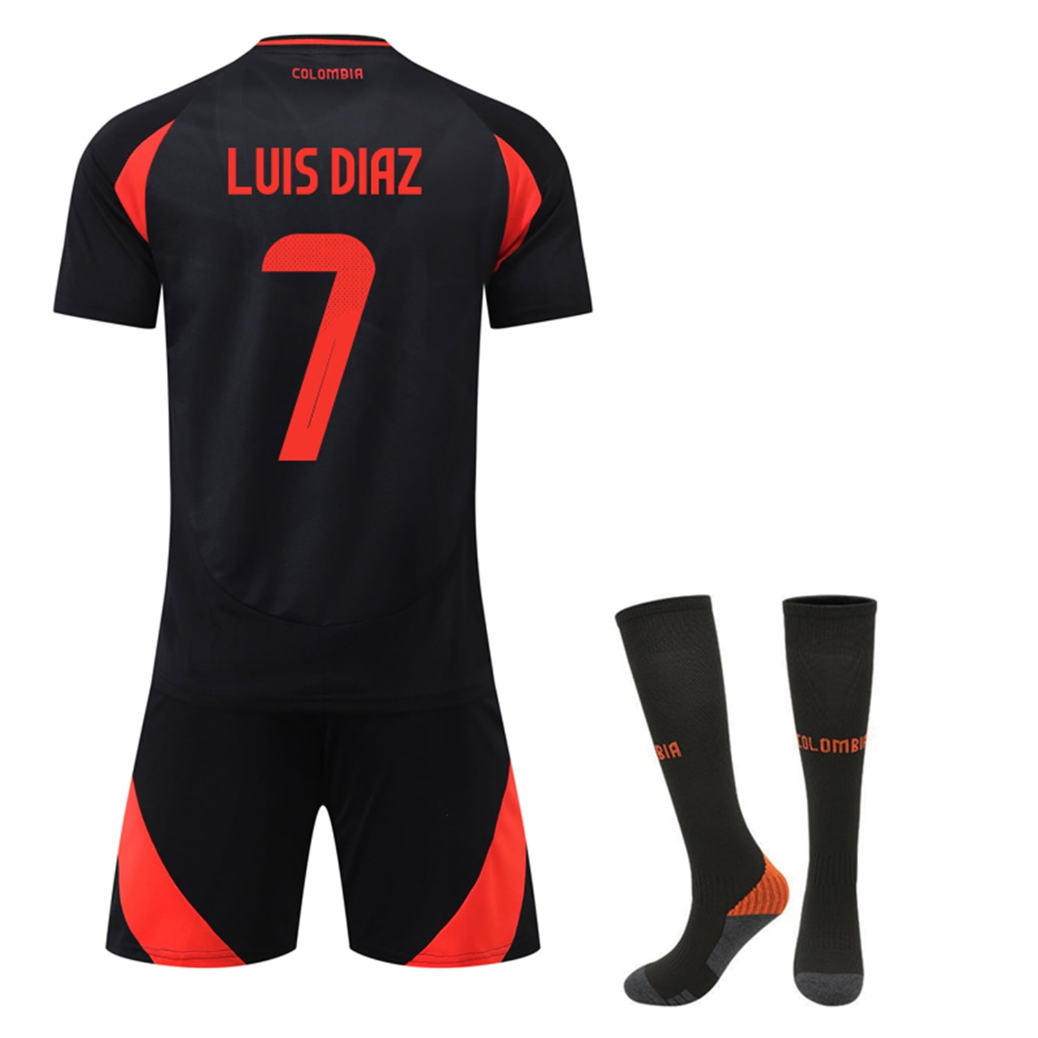 Columbia Away Copa America 2024 7 Luis Diaz Soccer Jersey