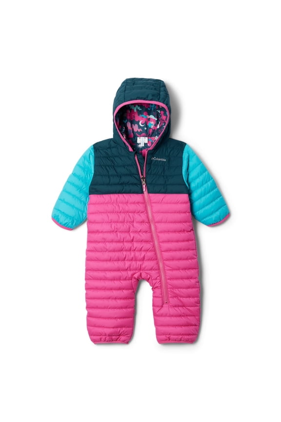 Baby Powder Lite Reversible Bunting, Pink Ice/Night Wave/Geyser, 0/3