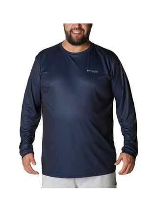 Columbia Men's PFG Terminal Tackle Statetriot Long Sleeve Shirt, XL, Collegiate Navy/White USA