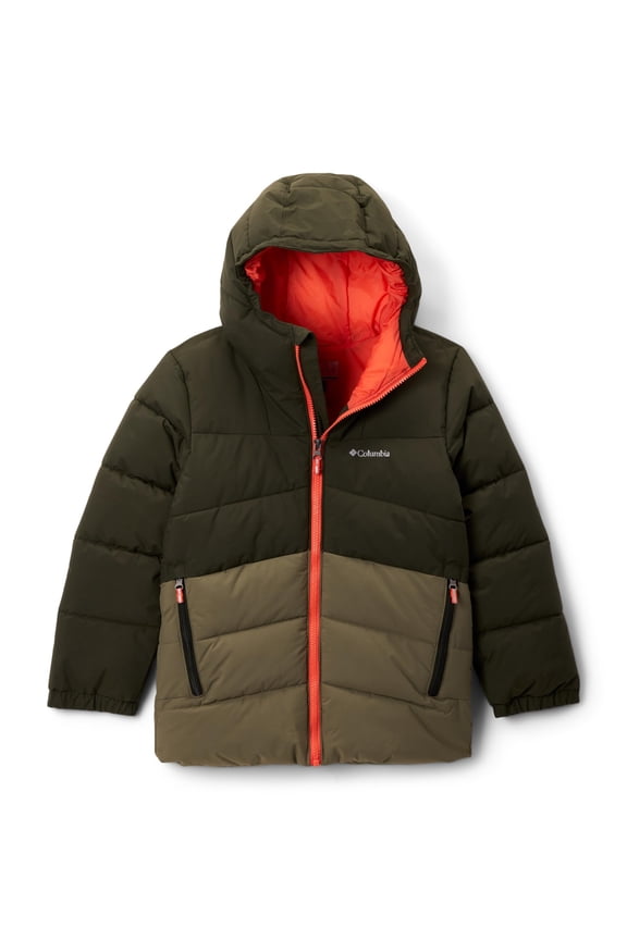 Boys Arctic Blast II Heavyweight Jacket, Waterproof, Thermarator Insulation, Adjustable Hood, Greenscape Stone Green, Large, 208972