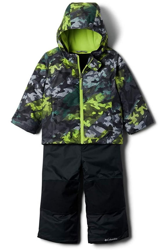 Boys Frosty Slope Set City Grey Brushed Camo/Bright Chrtrse XX-Small