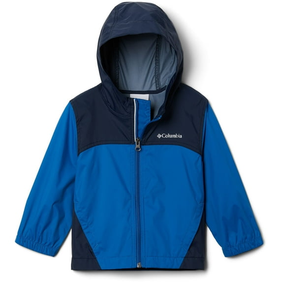 Columbia Boys' Glennaker Rain Jacket (Bright Indigo/Coll Nvy, L)