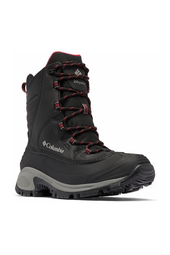 Bugaboot III Men's Waterproof Leather Boots Color: Black Bright Red Size: 10