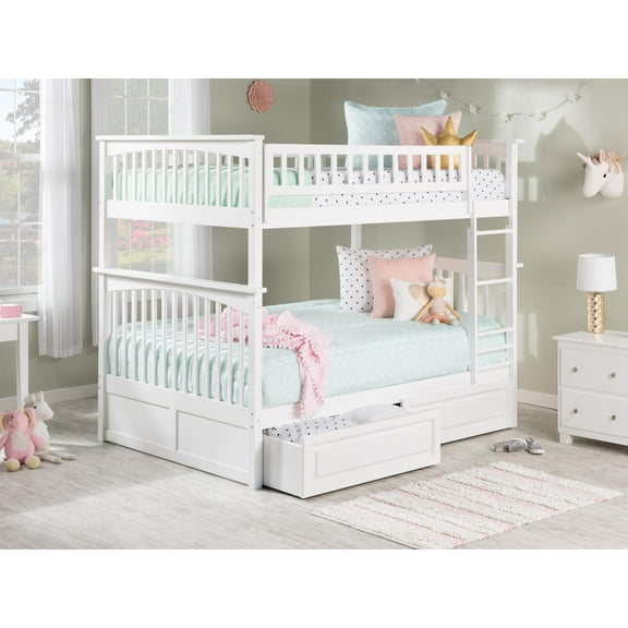 Columbia Bunk Bed Full over Full in Multiple Colors and Configurations