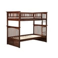 thumbnail image 1 of AFI Columbia Twin over Twin Bunk Bed with USB Charger, Walnut, 1 of 6