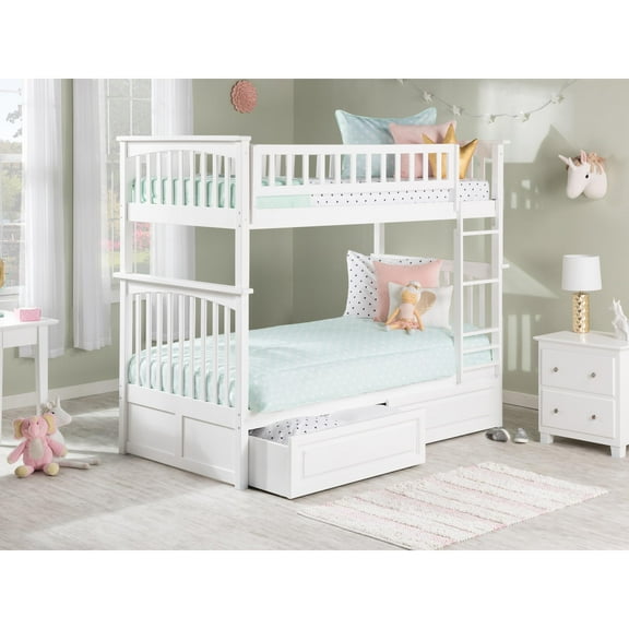 Columbia Bunk Bed Twin over Twin in Multiple Colors and Configurations