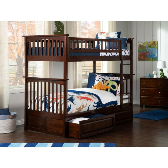 Columbia Bunk Bed Twin over Twin in Multiple Colors and Configurations