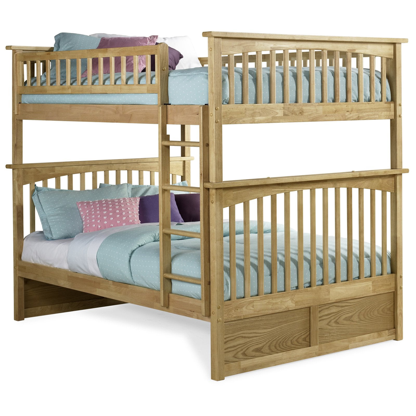 Columbia Bunk Bed in Natural Maple - Size: Full/Full - Walmart.com